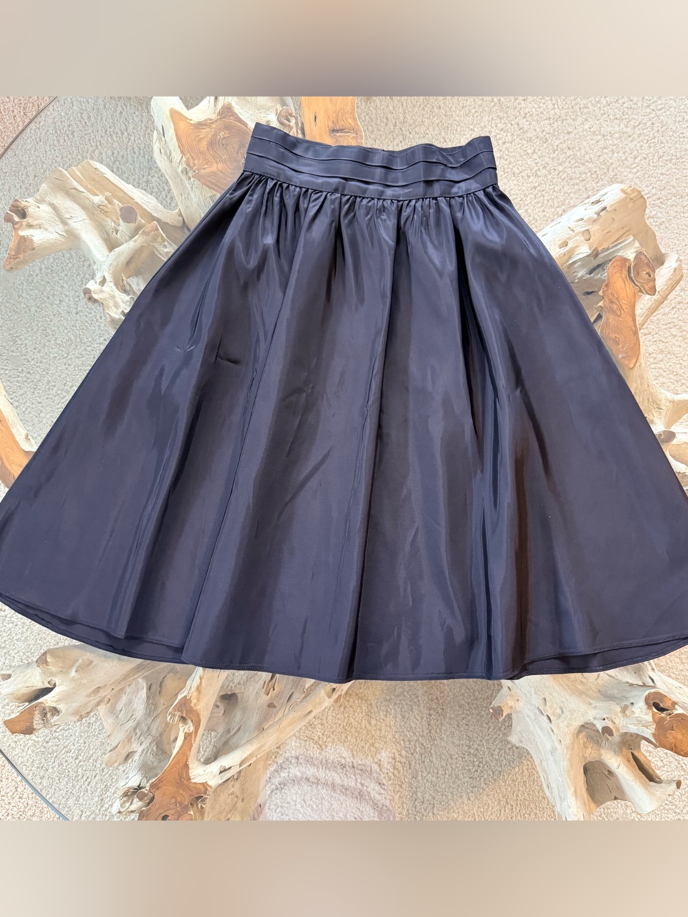 Gunne Sax by Jessica McClintock Black Satin Acetate Skirt – Vintage Sz 7